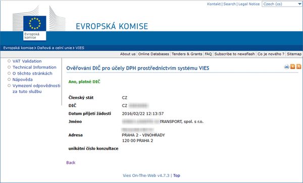Ваша фирма в Чехии всегда подтвердит статус плательщика НДС даже в том случае, если она не является им в самой Чехии